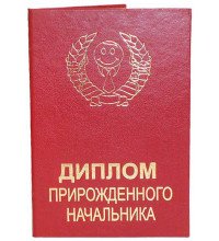 Диплом природженого начальника