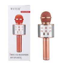 Микрофон-караоке Wster WS-858 AUX/5Вт/SD