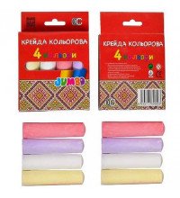 Набір круглих кольорової крейди JAMBO, 4 кольори