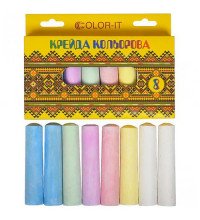 Набір круглих кольорової крейди JAMBO, 8 кольорів
