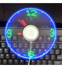USB Вентилятор з LED годинником