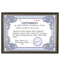 Жартівний Сертифікат рамка "Ділянка на Місяці"