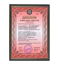 Жартівливий диплом свекрухи у рамці А4