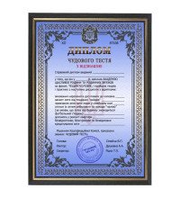 Жартівливий диплом тестя у рамці А4