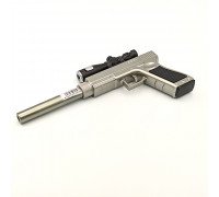 Ручка гелевая DE-500 "Пистолет" с фонариком