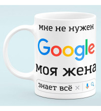 Чашка "Мне не нужен Google"
