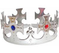 Корона Царская со стразами, серебрянная