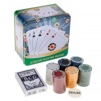 Покерний набір Poker Chips на 120 фішок