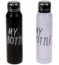 Термос My Bottle черный и белый