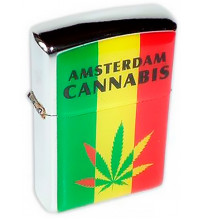 Зажигалка бензиновая Cannabis