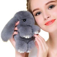 Брелок Кролик из натурального меха