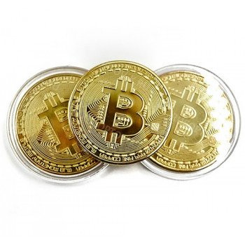 Монета біткоіни сувенірна. Подарунковий Bitcoin
