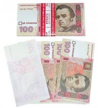 Бумага для записей 100 гривен