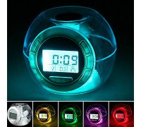 Годинники Будильник 6 Nature Sound Clock 7 кольорів світіння