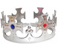 Корона Царская со стразами, серебрянная