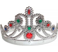 Корона карнавальная "Царевна" серебрянная