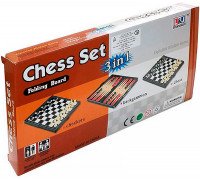 Набор игр 3 в 1 шахматы, шашки и нарды (настольные игры)
