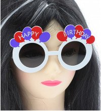 Очки - party "Happy birthday", круглые