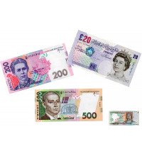 Прикол - подарунок Гроші величезні гривні і фунти
