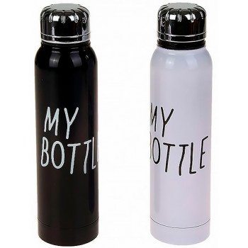 Термос My Bottle чорний і білий