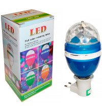 Вращающаяся цветная LED лампа