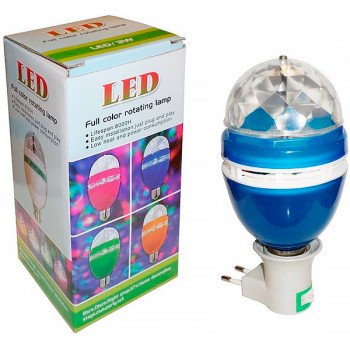 Вращающаяся цветная LED лампа